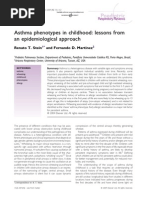 Asthma Phenotypes in Childhood