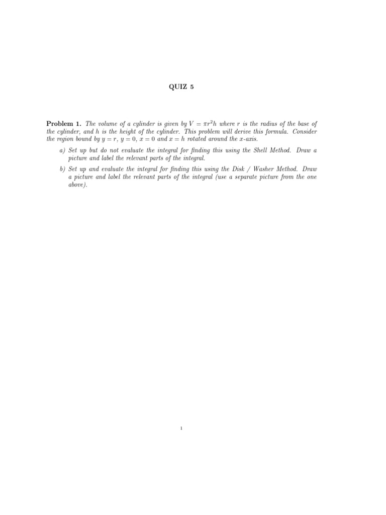 Cylinder Volume Calculation Methods | PDF
