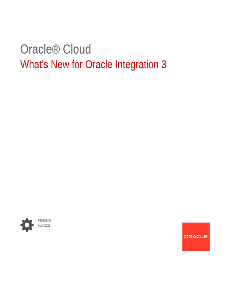 Oracle Integration 3 Updates 2025 | PDF | Oracle Corporation | Arc Gis