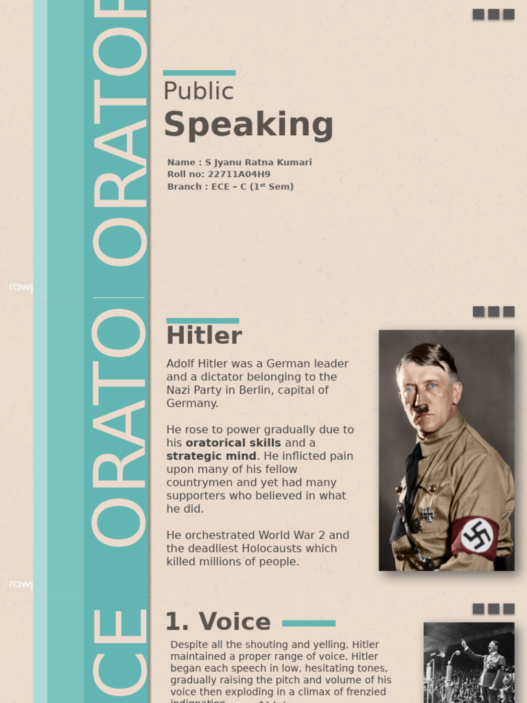 Effective Public Speaking Techniques | PDF | Nonverbal Communication ...