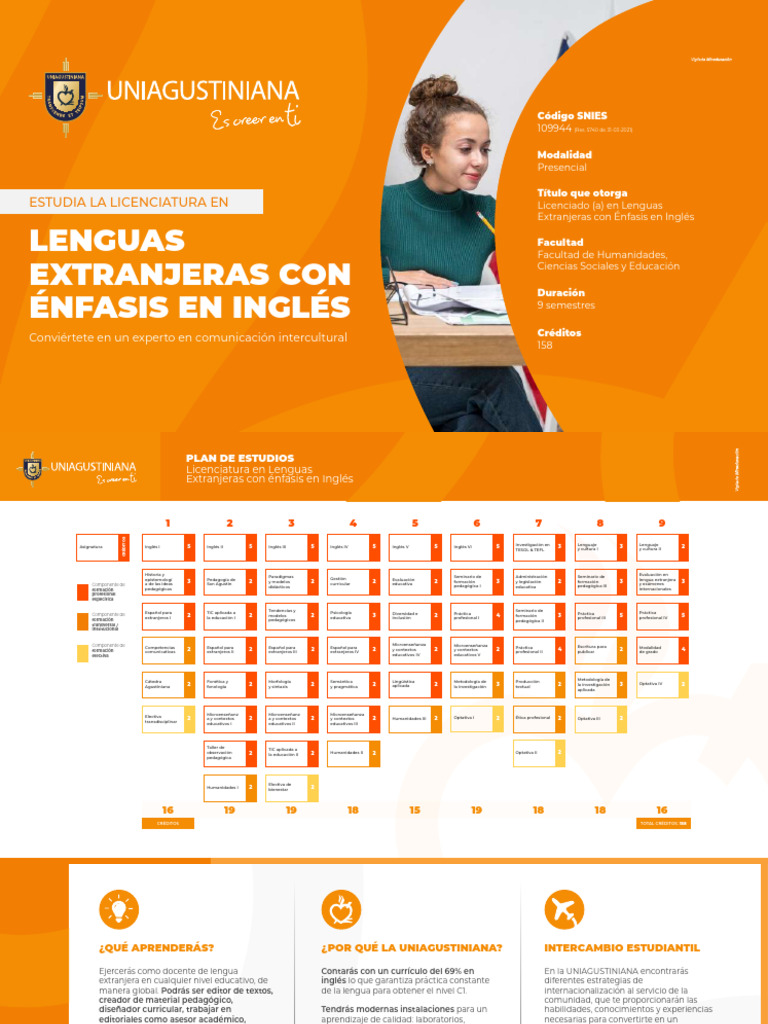 Licenciatura en Lenguas Extranjeras Inglés | PDF | Pedagogía | Plan de ...