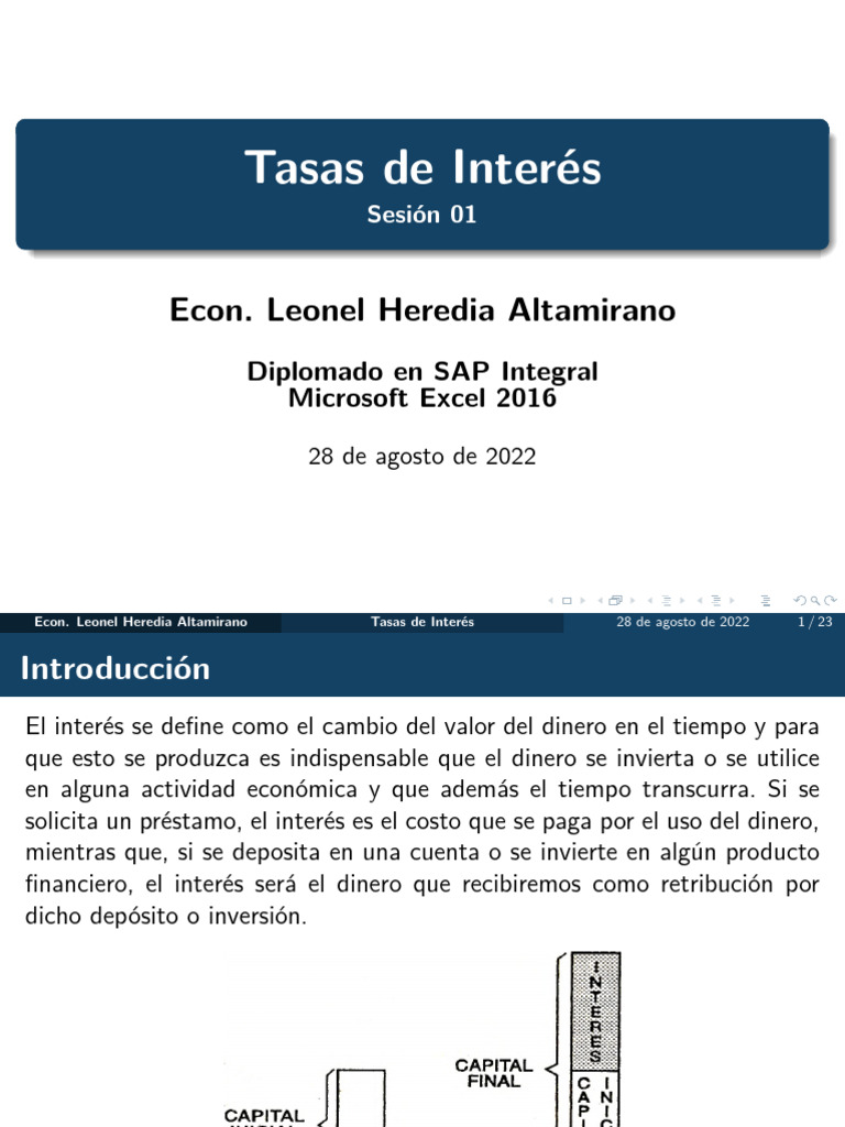 Conceptos Clave sobre Tasas de Interés | PDF | Interés | Dinero