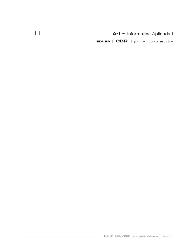 IA I Informatica Aplicada I | PDF | Hardware de la computadora | Periférico