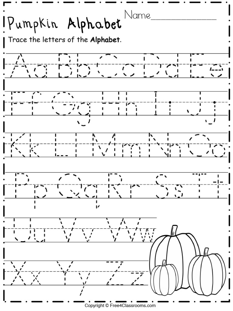 Alphabet Trace Letters Prek and Kinder Pxfysx | PDF