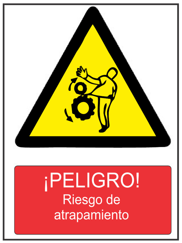 Peligro de Atrapamiento (80x100 MM) | PDF
