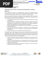 Class 10 Mid Term Datesheet 2025 26 Pdf