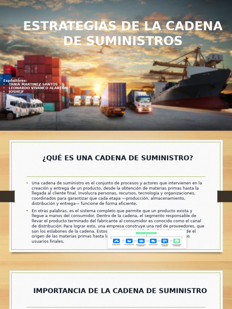 Estrategias de La Cadena de Suministros | PDF | Cadena de suministro ...