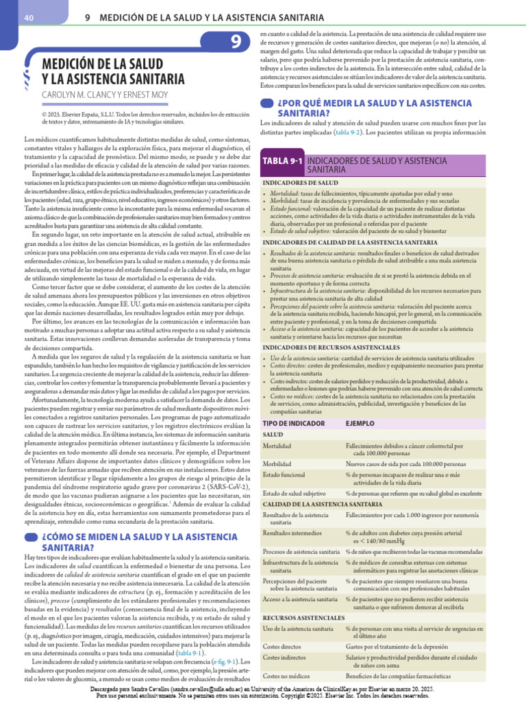 Indicadores de Salud y Asistencia Sanitaria | PDF | Cuidado de la salud ...