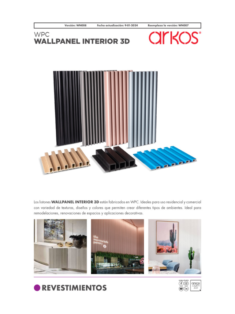 Wallpanel Arkos | PDF