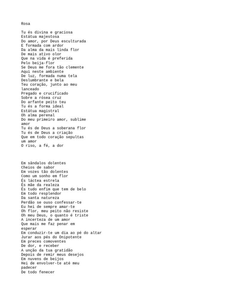 Letra da Música 