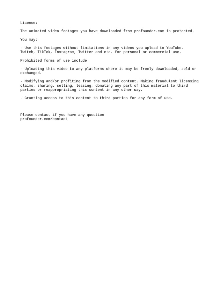 Animated Video Footage License Guide | PDF