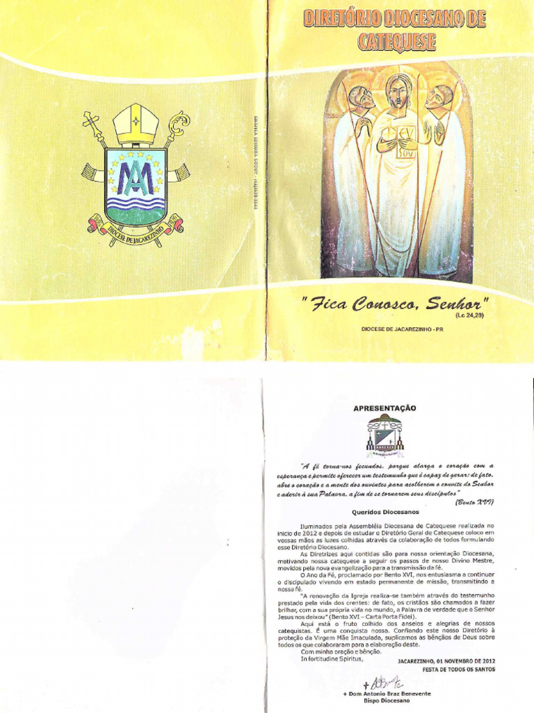 Diretório Diocesano da catequese 2012 | PDF