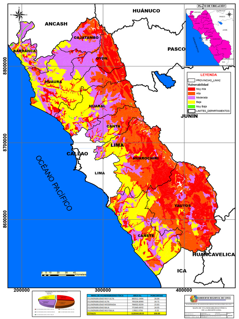 Mapa de Vulnerabilidad Física Lima 2016 | PDF | Tecnología geográfica ...