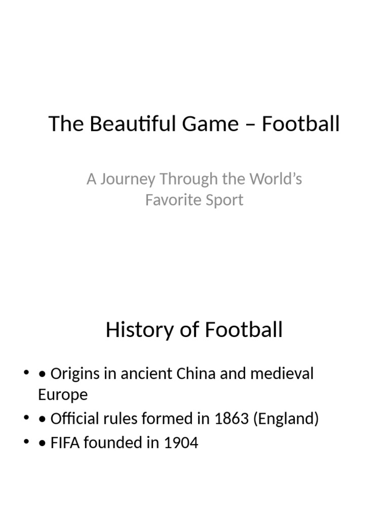 Overview of Football's Global Impact | PDF