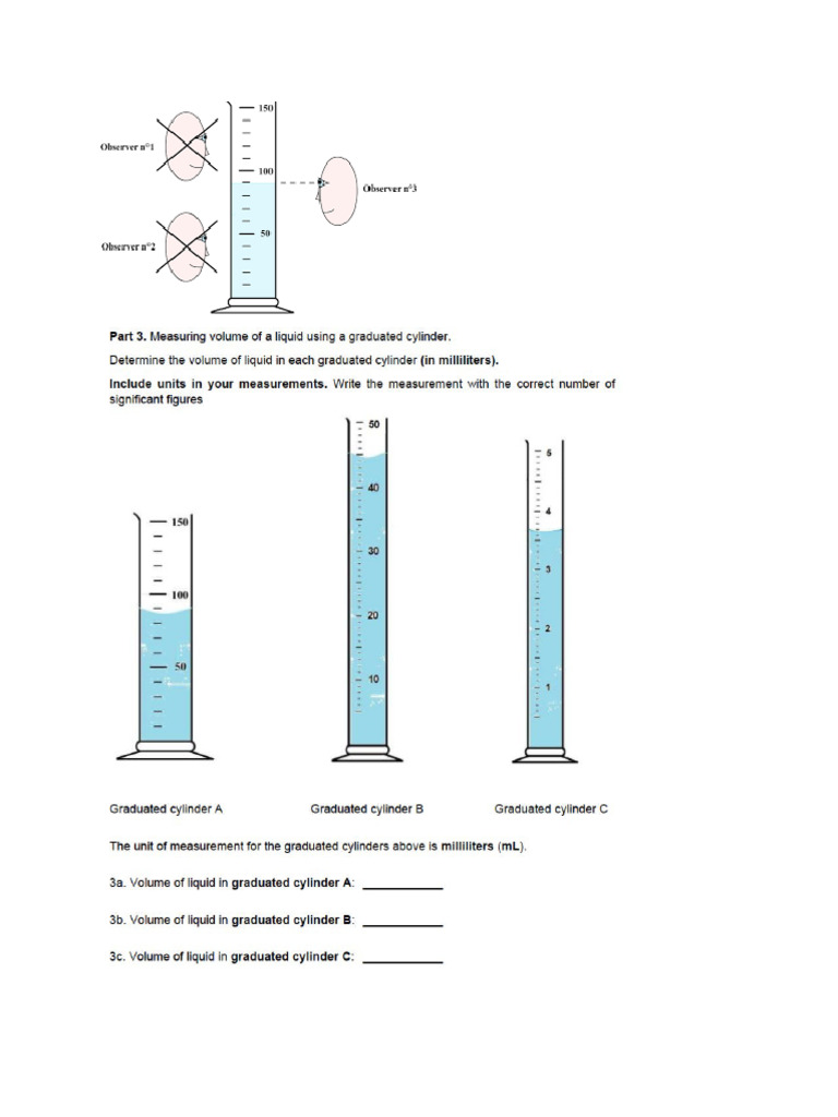 Measuring Liquids | PDF
