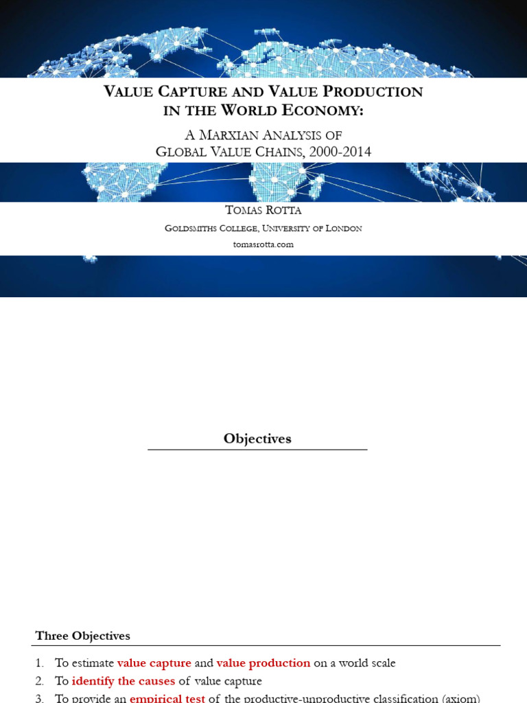 Global Value Capture Analysis by Rotta | PDF | Value Added | Value ...