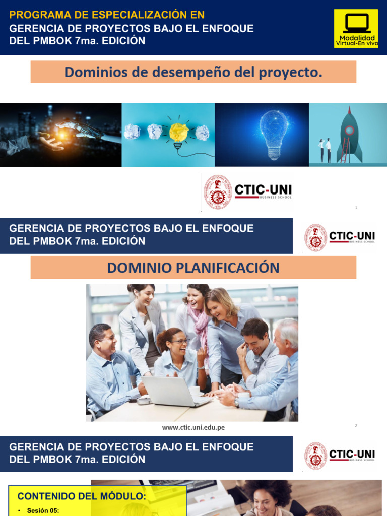 Planificación de Proyectos PMBOK 7 | PDF | Evaluación del ciclo de vida ...