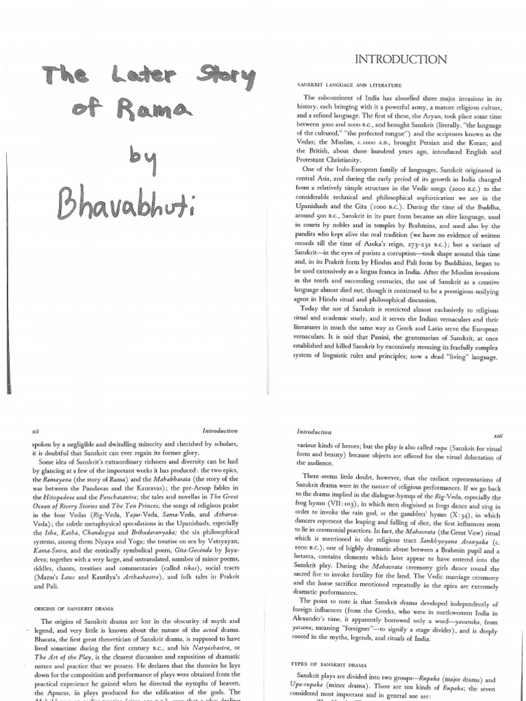 Sanskrit - RAMA | PDF
