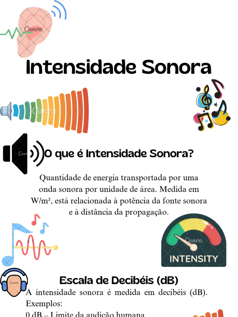 Exemplos de Intensidade Sonora | PDF