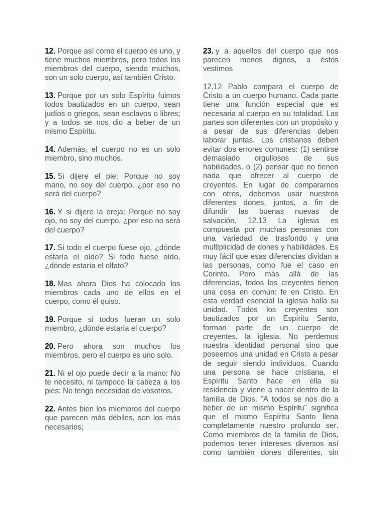 La unidad del cuerpo de Cristo en la fe | PDF | Cristo (título ...