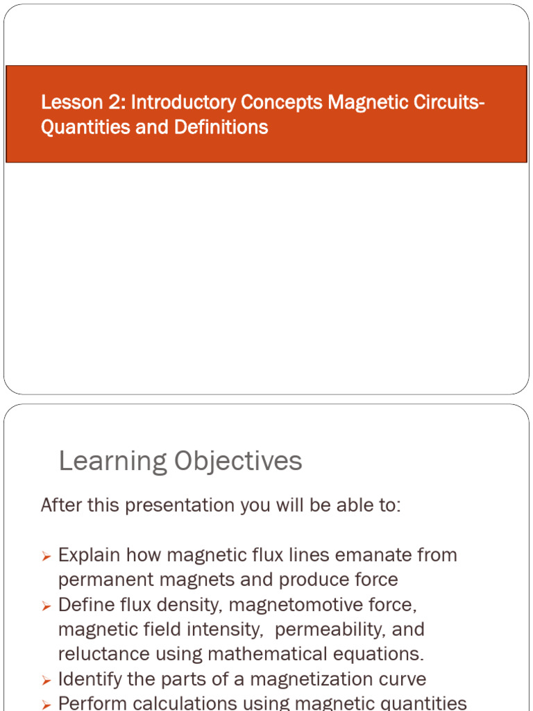Magnetic Circuits: Key Concepts and Calculations | PDF | Inductor ...