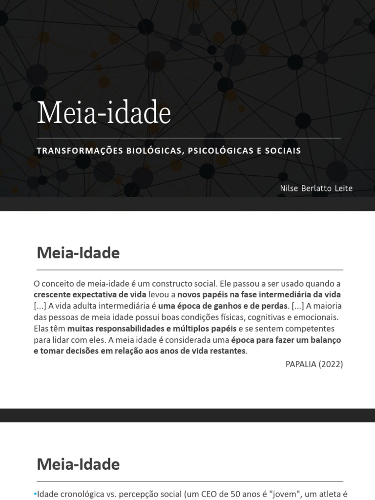 Entendendo a Meia-Idade: Desafios e Oportunidades | PDF ...