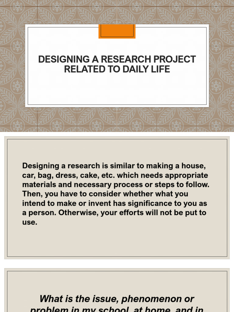 Designing Effective Research Projects | PDF | Question | Decision Making