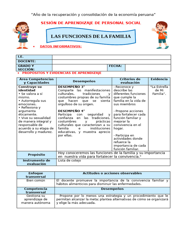 Iv Ses PS Mier 23 Funciones de La Familia Yessenia Carrasco 933623393 ...