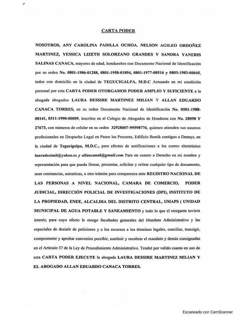 Carta Poder | PDF