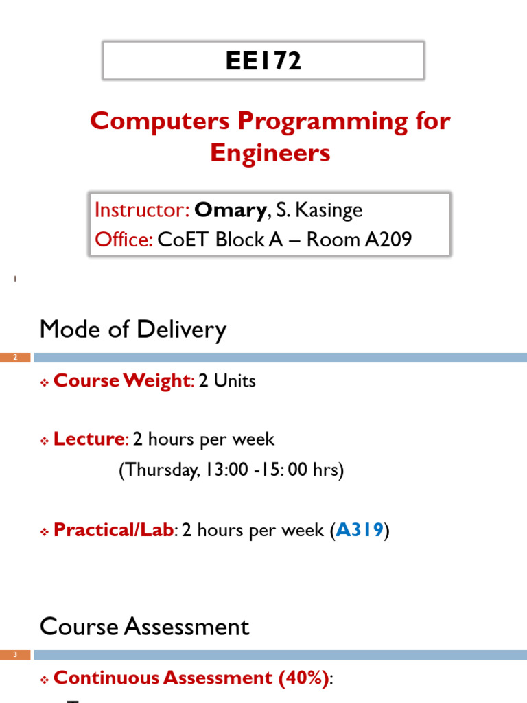 EE172 Lecture 1 Introduction To C++ | PDF | C++ | Object (Computer Science)