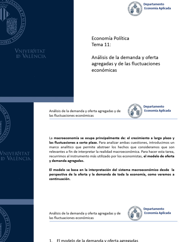 Análisis de Demanda y Oferta Agregadas | PDF | La política fiscal ...