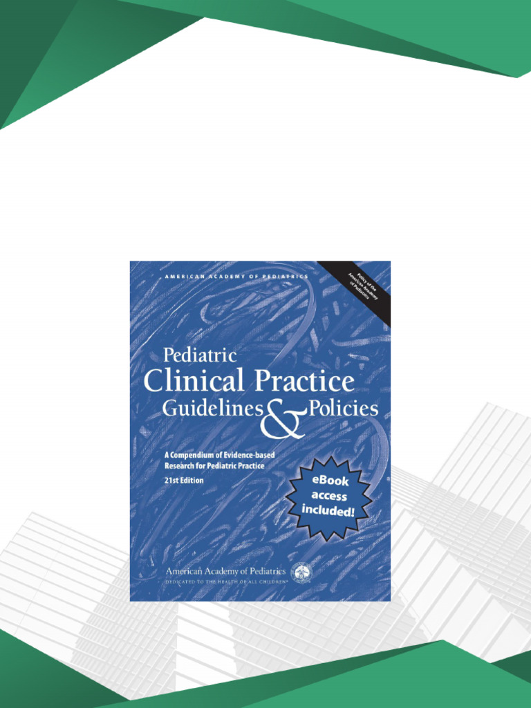 Pediatric Clinical Practice Guidelines PDF | PDF | Pediatrics | Human ...