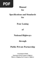 Manual for Specifications and Standards for 4-Laning of NH Through PPP