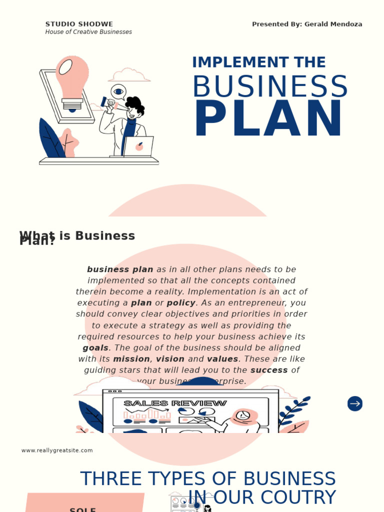 Steps to Implement a Business Plan | PDF | Sole Proprietorship | Business