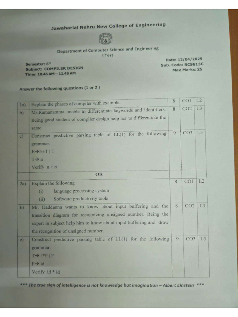 CD Ia1 QP | PDF