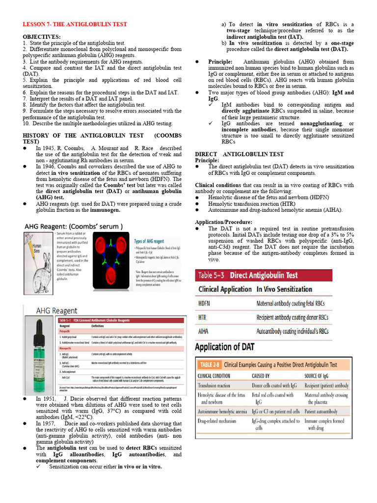 Lesson 7-8 | PDF | Serology | Immunology
