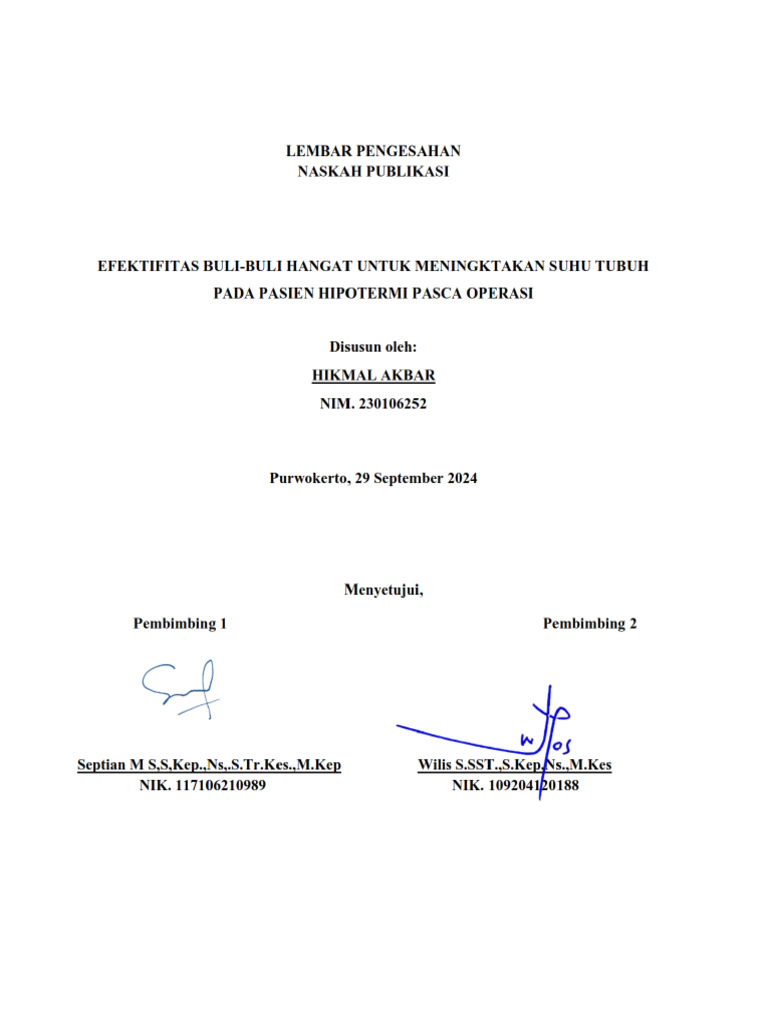 Lembar Pengesahan Publikasi-1 | PDF