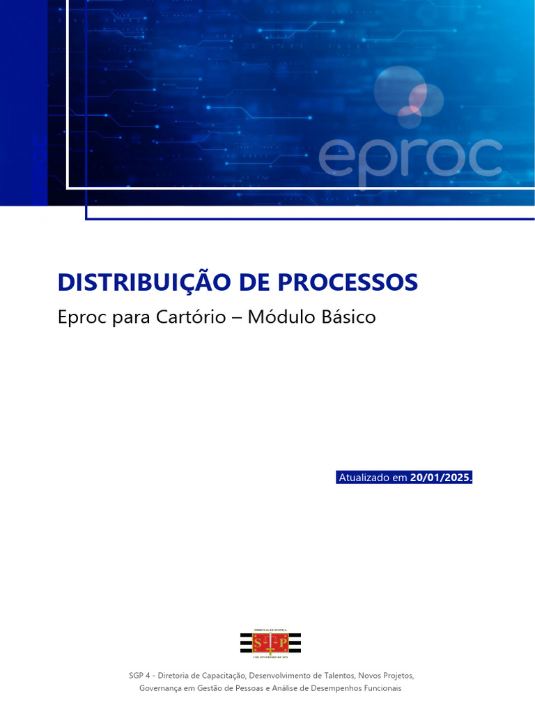 Eproc: Distribuição de Processos Básica | PDF