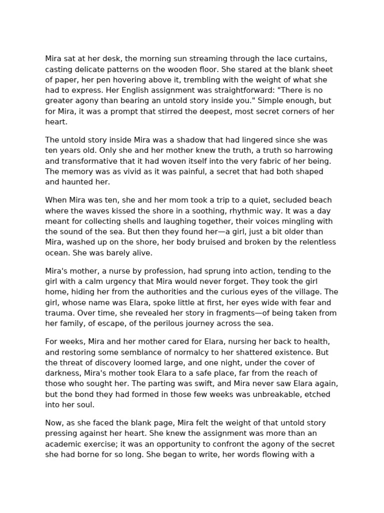 Mira's Untold Story of Resilience PDF