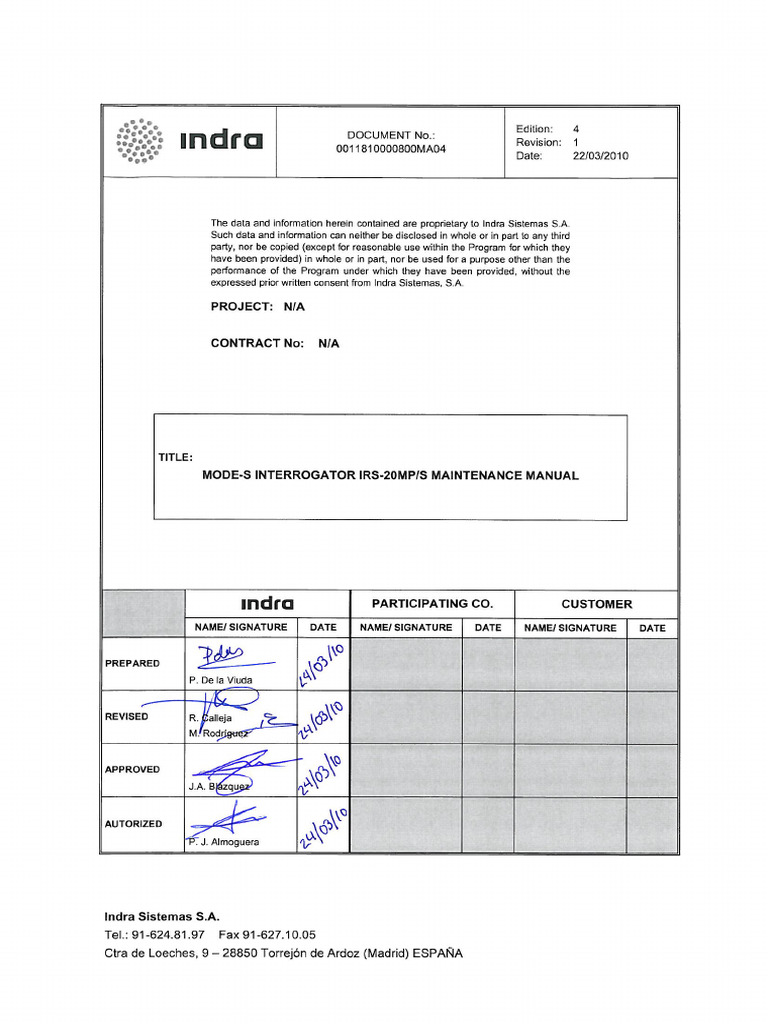 IRS-20MP/S Maintenance Manual | PDF | Transmitter | Telecommunications