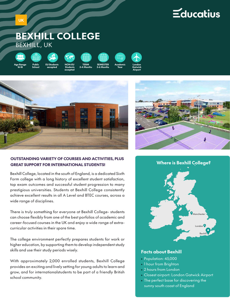 Bexhill College: Courses & Support Overview | PDF