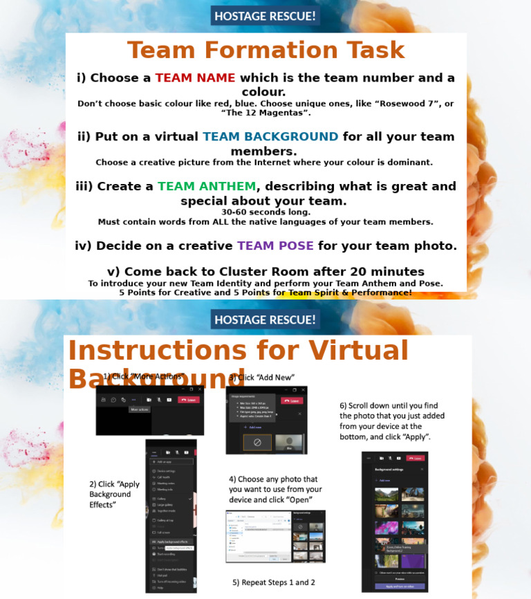 Team Formation and Instruction | PDF