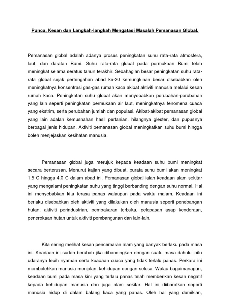 Pemansan Global  PDF