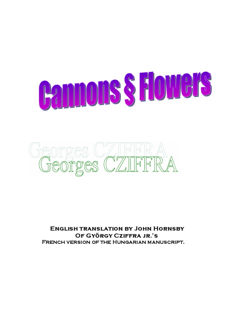 Cannons and Flowers | PDF | Entertainment (General)
