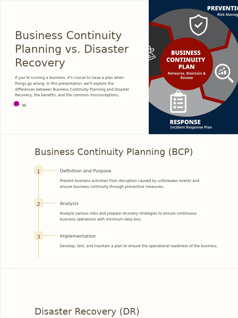 Business-Continuity-Planning-vs-Disaster-Recovery | PDF | Information ...