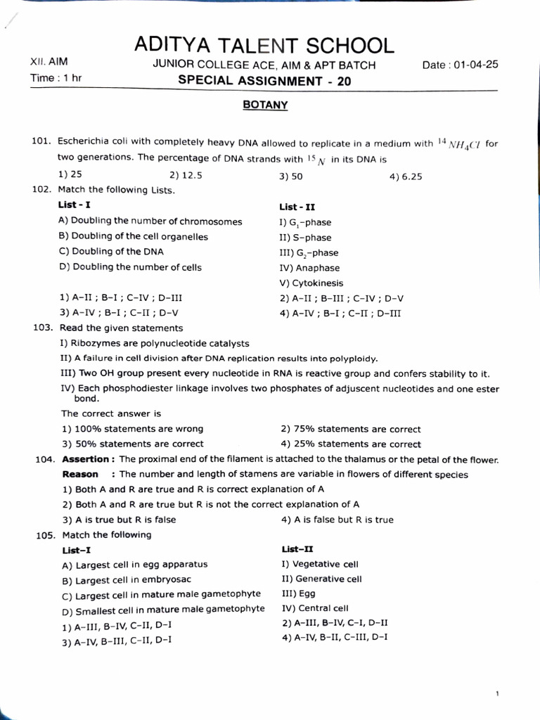 Biology Special Assignment Overview | PDF | Enzyme Inhibitor | Gene