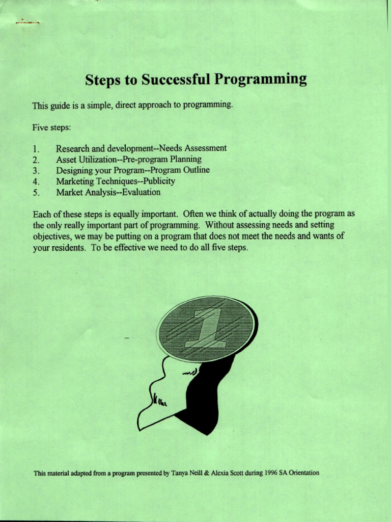 Steps To Running A Successful Program | PDF