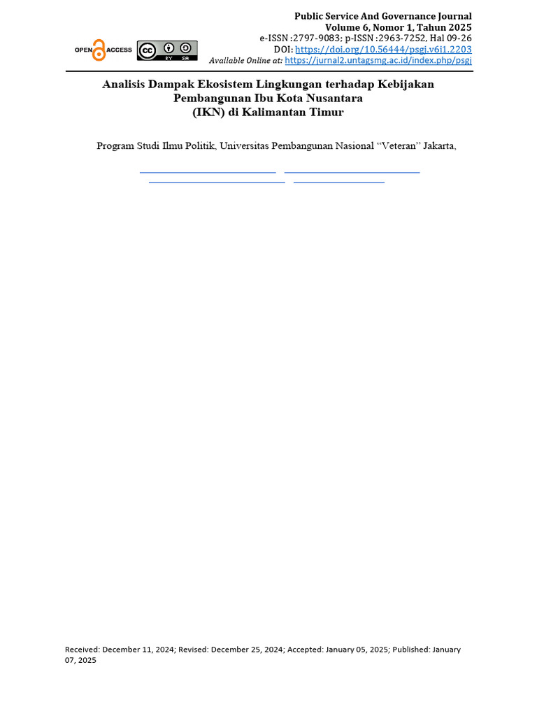 PSGJ Volume 6, Nomor 1, Tahun 2025, Hal 09-26 | PDF