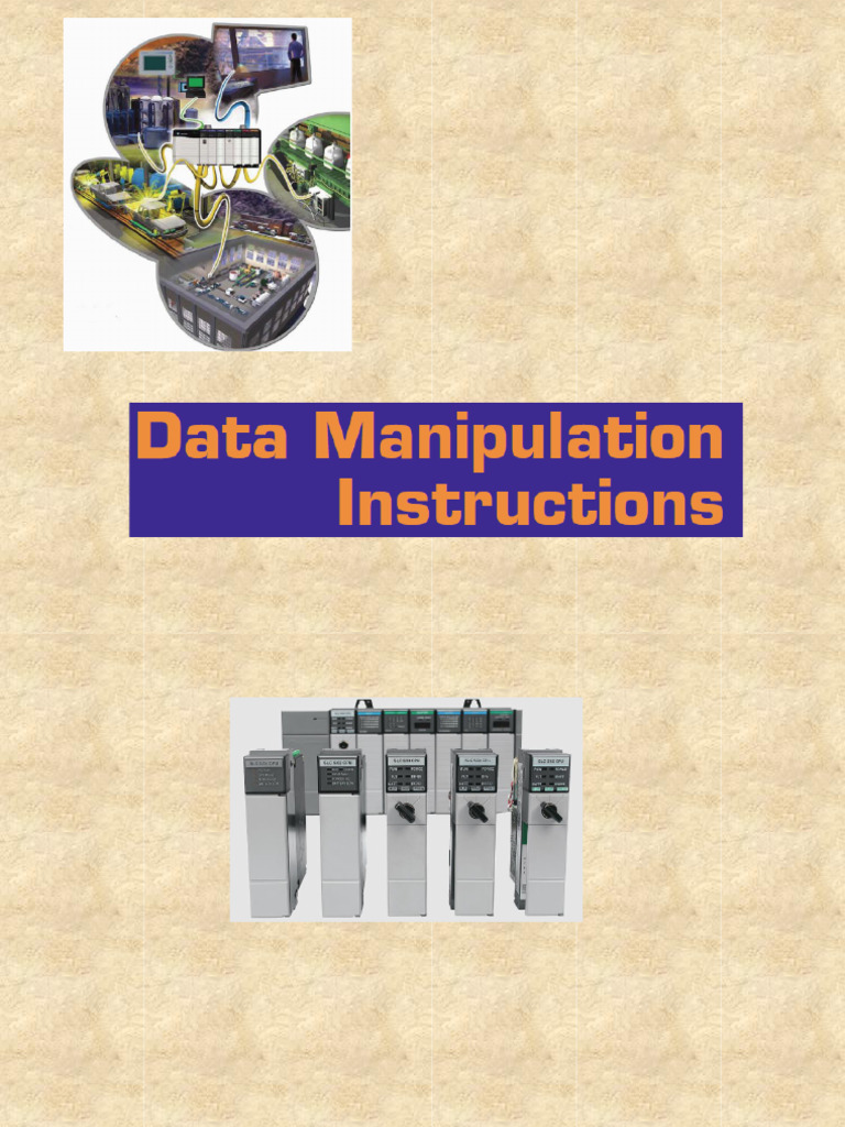 PLC Data Manipulation Instructions | PDF | Feedback | Input/Output