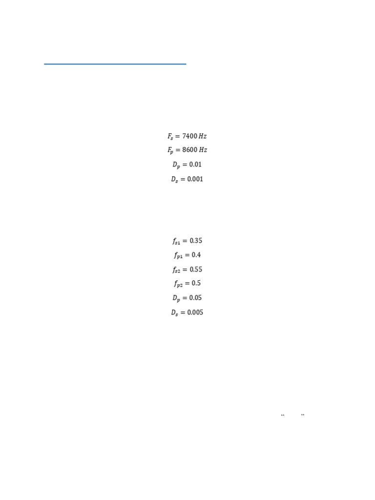 MATLAB Filter Design Problems Guide | PDF